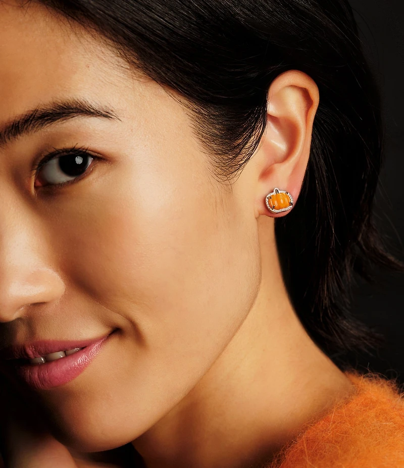 Kendra Scott Pumpkin Stud Earrings
