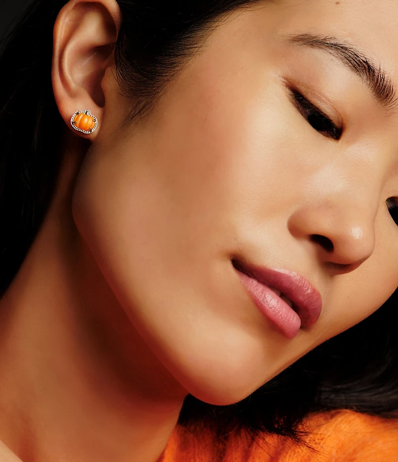 Kendra Scott Pumpkin Stud Earrings