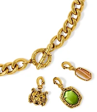 Kendra Scott Raina Safari Tiger Charm Statement Necklace