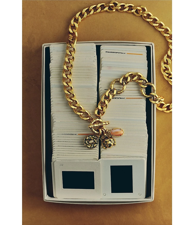 Kendra Scott Raina Safari Tiger Charm Statement Necklace