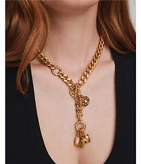 Kendra Scott Raina Safari Tiger Charm Statement Necklace