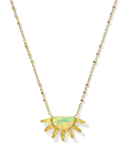 Kendra Scott Samantha Sun Short Pendant Necklace