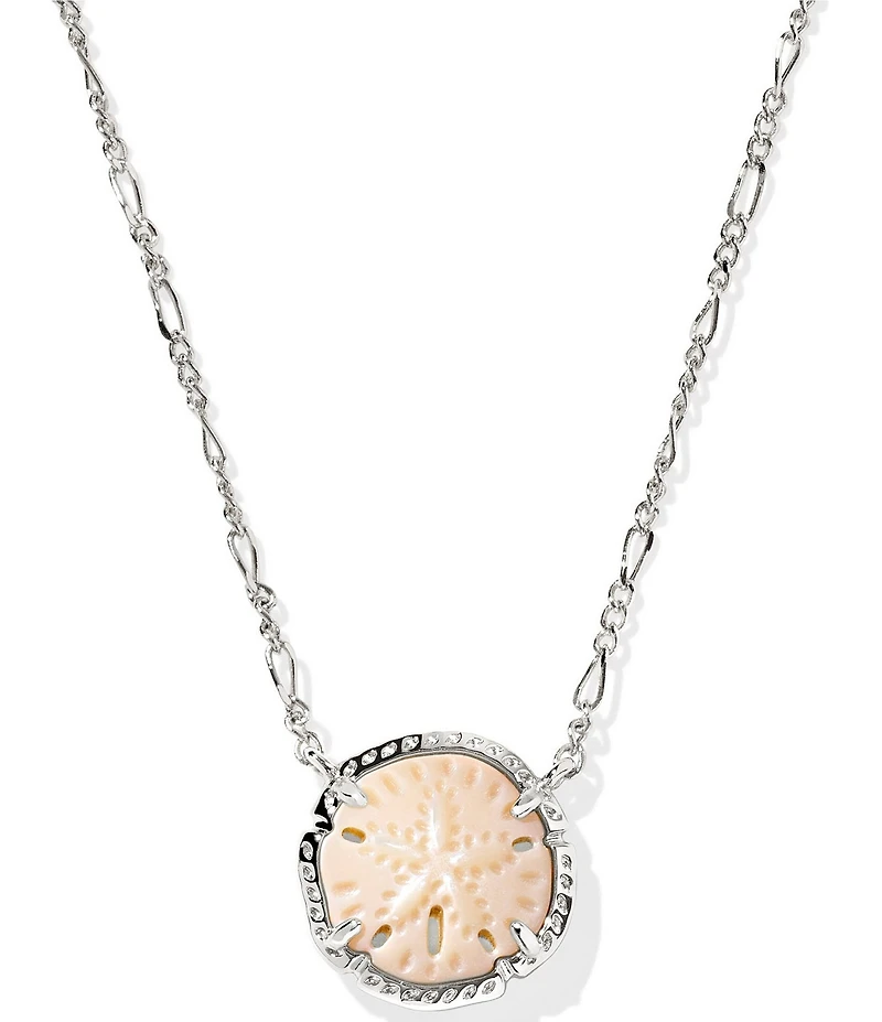 Kendra Scott Reversible Sand Dollar Short Pendant Necklace