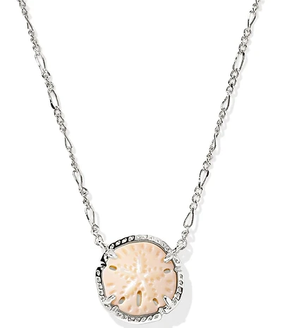 Kendra Scott Reversible Sand Dollar Short Pendant Necklace