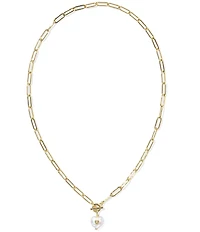 Kendra Scott Sasha Pearl Heart Short Pendant Necklace