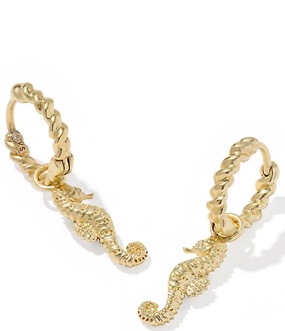 Kendra Scott Seahorse Huggie Hoop Earrings