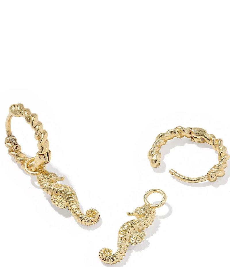 Kendra Scott Seahorse Huggie Hoop Earrings