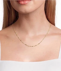 Kendra Scott Single Satellite Mixed Metal Chain Necklace