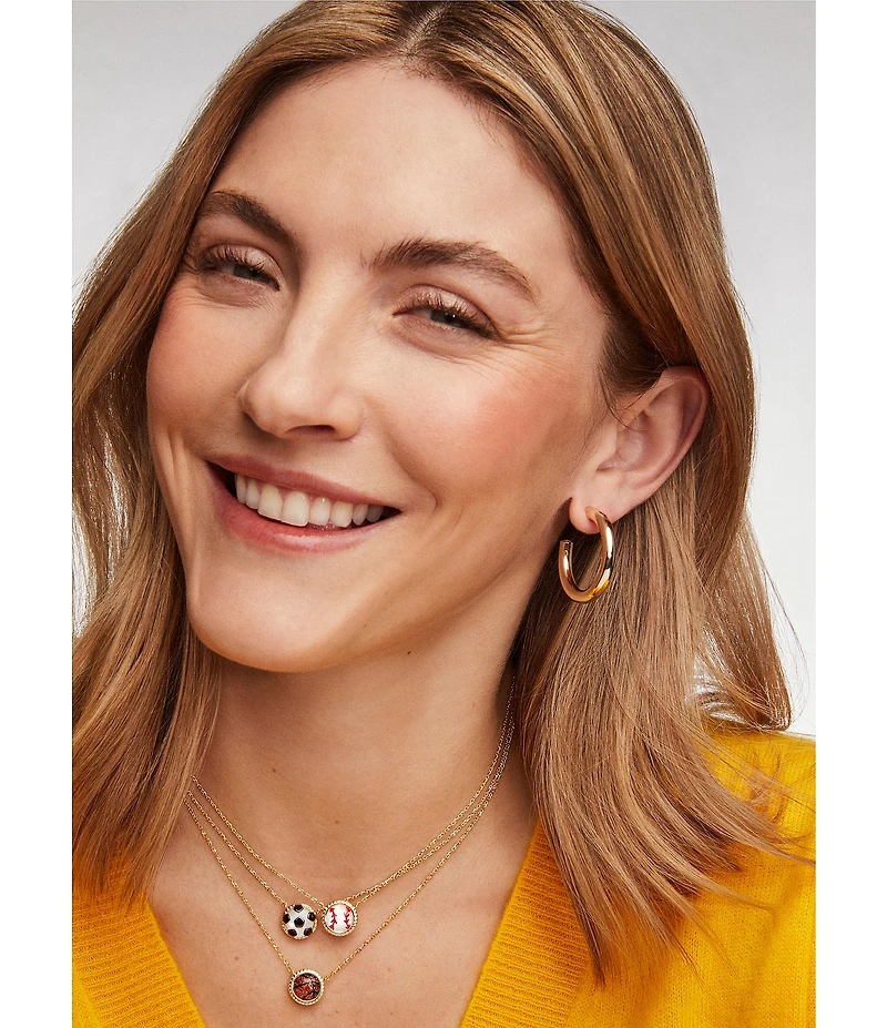 Kendra Scott Soccer Novelty Short Pendant Necklace