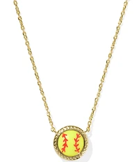 Kendra Scott Softball Novelty Short Pendant Necklace