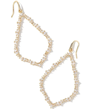 Kendra Scott Sophee Crystal Open Frame Statement Drop Earrings