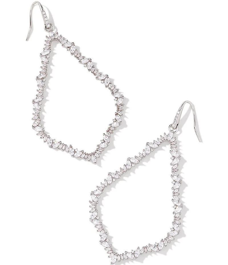 Kendra Scott Sophee Crystal Open Frame Statement Drop Earrings