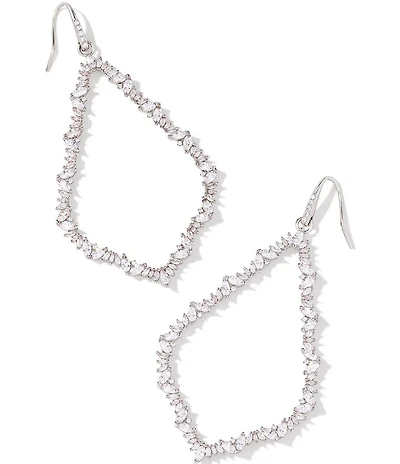 Kendra Scott Sophee Crystal Open Frame Statement Drop Earrings