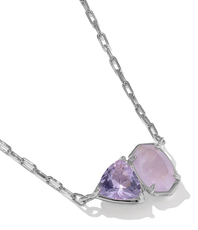 Kendra Scott Tatum Rhinestone Short Pendant Chain Necklace