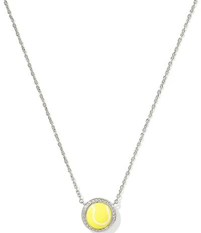 Kendra Scott Tennis Ball Novelty Short Pendant Necklace