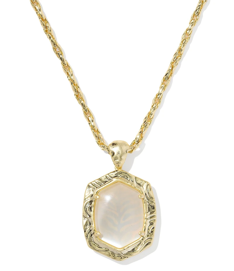 Kendra Scott Daphne Tiger Striped Safari Long Pendant Necklace