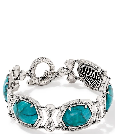 Kendra Scott Daphne Tiger Striped Safari Statement Cuff Bracelet