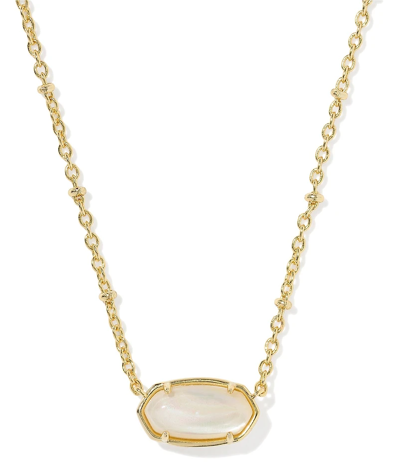 Kendra Scott Tiger Striped Elisa Short Pendant Necklace