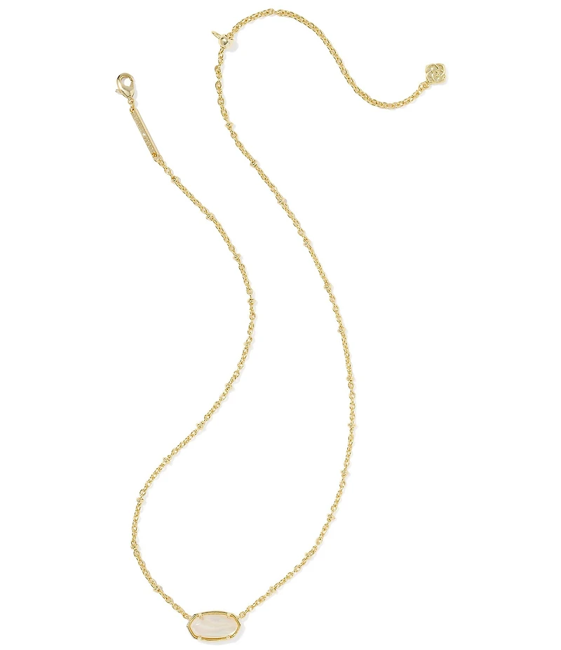 Kendra Scott Tiger Striped Elisa Short Pendant Necklace