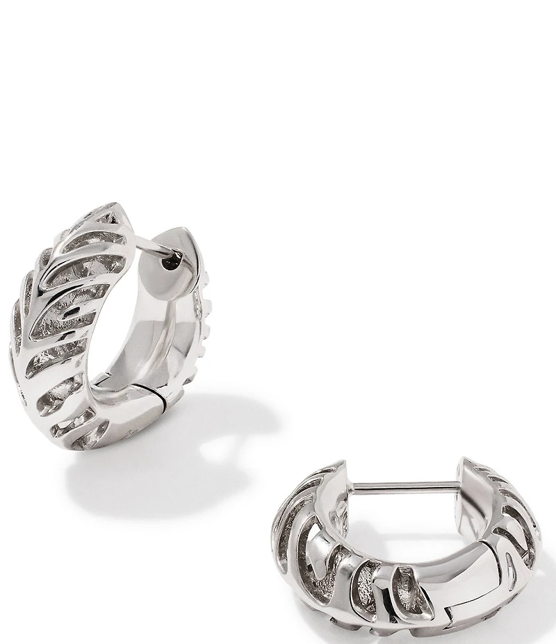 Kendra Scott Tiger Striped Mikki Huggie Hoop Earrings