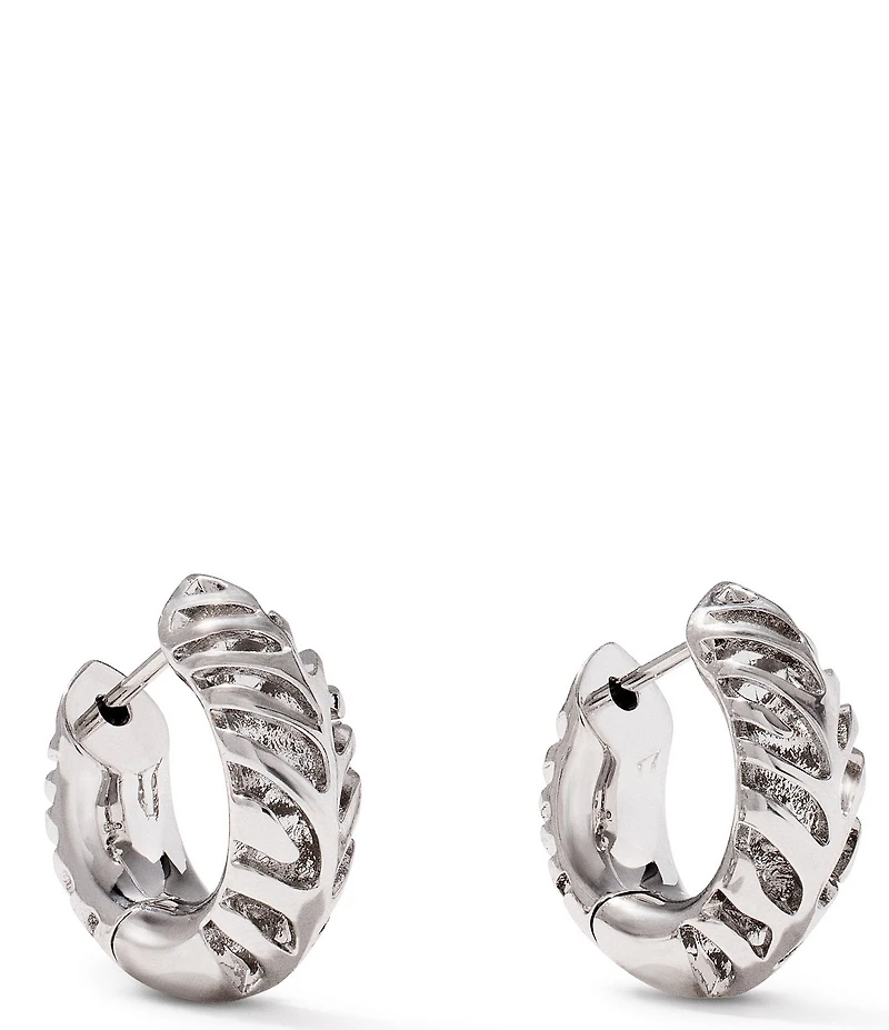 Kendra Scott Tiger Striped Mikki Huggie Hoop Earrings