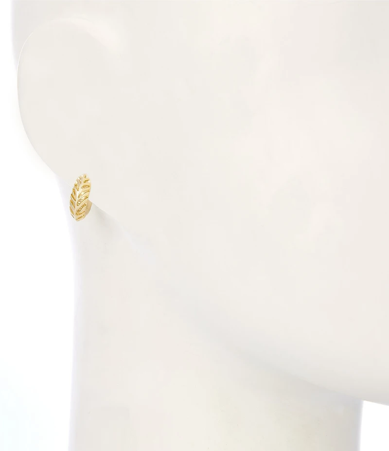 Kendra Scott Tiger Striped Mikki Huggie Hoop Earrings
