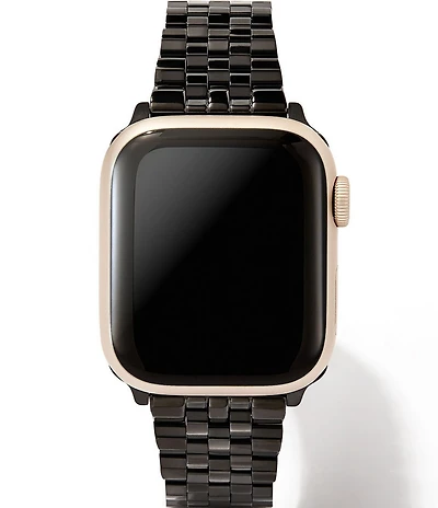 Kendra Scott Women's Alex 5 Link Black Stainless Steel Bracelet Apple Watch Band