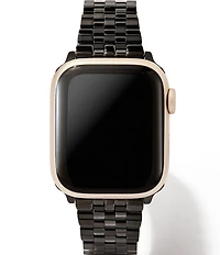 Kendra Scott Women's Alex 5 Link Black Stainless Steel Bracelet Apple Watch Band