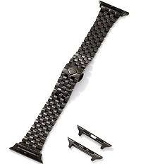 Kendra Scott Women's Alex 5 Link Black Stainless Steel Bracelet Apple Watch Band