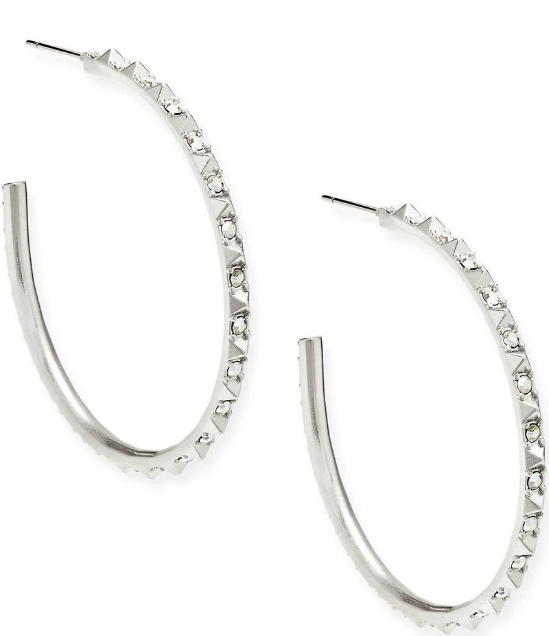 Kendra Scott Crystal Veronica Hoop Earrings
