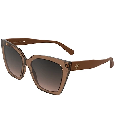 Kendra Scott Women's Dira Tea Cup 56mm Cat Eye Sunglasses