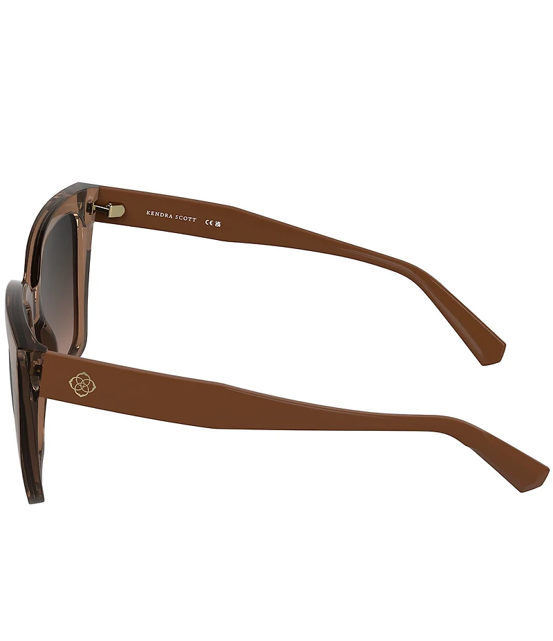 Kendra Scott Women's Dira Tea Cup 56mm Cat Eye Sunglasses