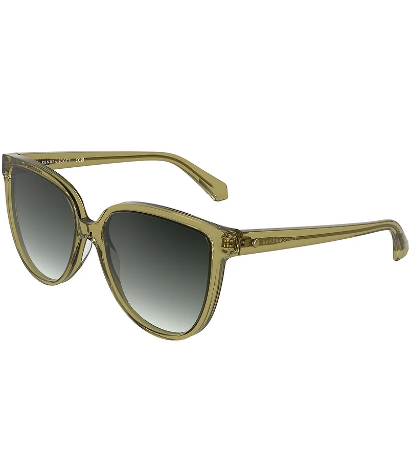 Kendra Scott Women's Dira Tea Cup 57mm Round Sunglasses