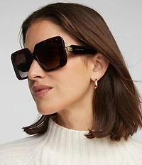 Kendra Scott Women's Brooke 54mm Rectangle Sunglasses