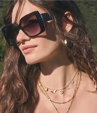 Kendra Scott Women's Aubree 56mm Square Sunglasses