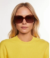 Kendra Scott Women's Aubree 56mm Square Sunglasses