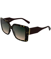 Kendra Scott Women's Aubree 56mm Square Sunglasses