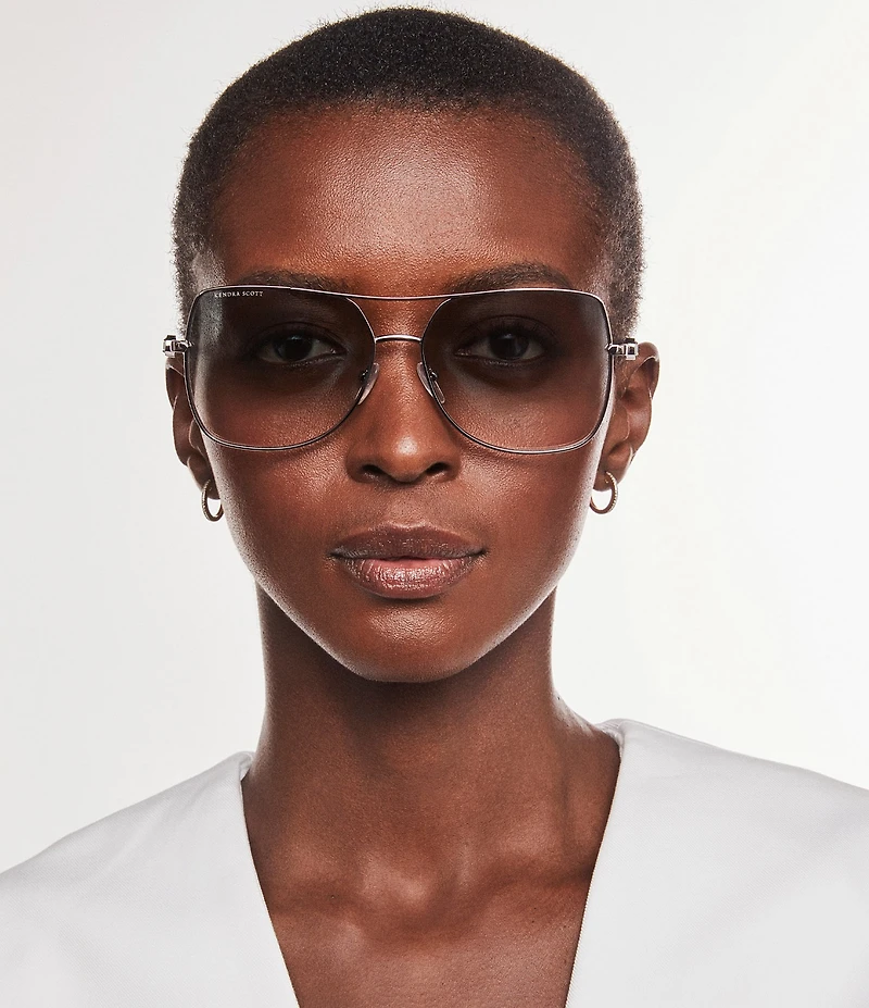 Kendra Scott Women's Davie 60mm Navigator Sunglasses