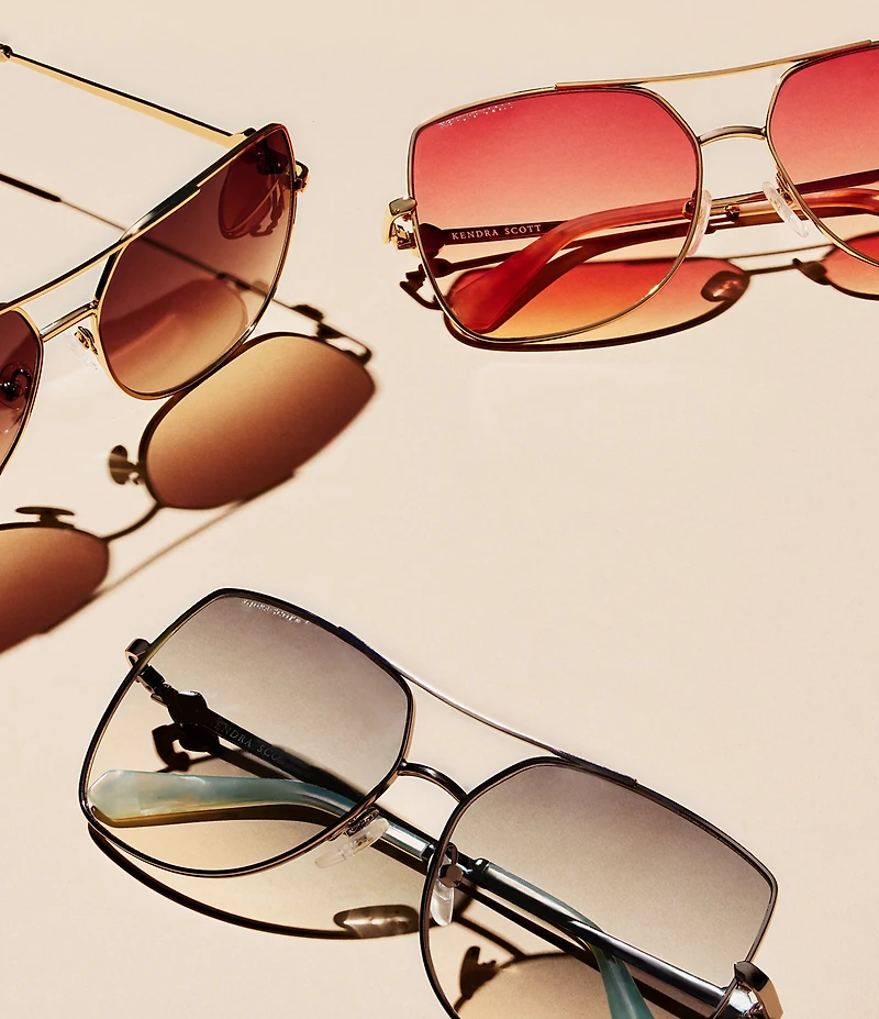 Kendra Scott Women's Davie 60mm Navigator Sunglasses