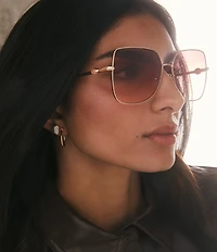 Kendra Scott Women's Davie 60mm Navigator Sunglasses