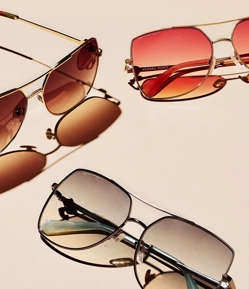 Kendra Scott Women's Davie 60mm Navigator Sunglasses
