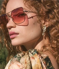 Kendra Scott Women's Davie 60mm Navigator Sunglasses