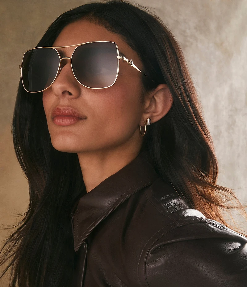 Kendra Scott Women's Davie 60mm Navigator Sunglasses