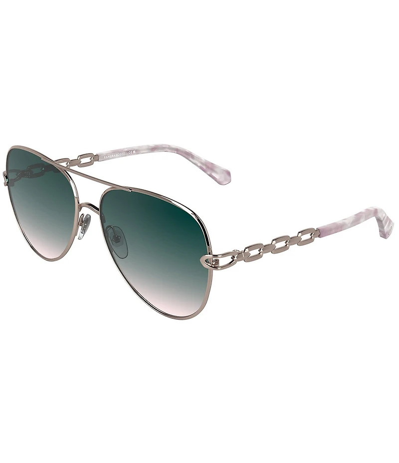 Kendra Scott Women's Korinne 61mm Aviator Sunglasses