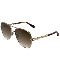 Kendra Scott Women's Korinne 61mm Aviator Sunglasses