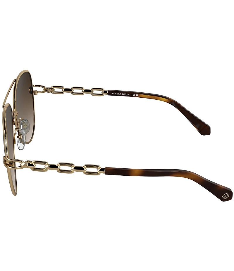 Kendra Scott Women's Korinne 61mm Aviator Sunglasses