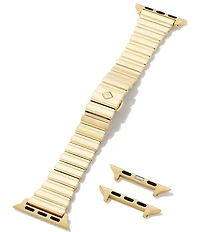 Kendra Scott Women's Leanor Gold Tone Stainless Steel Narrow Bracelet Apple Watch Band