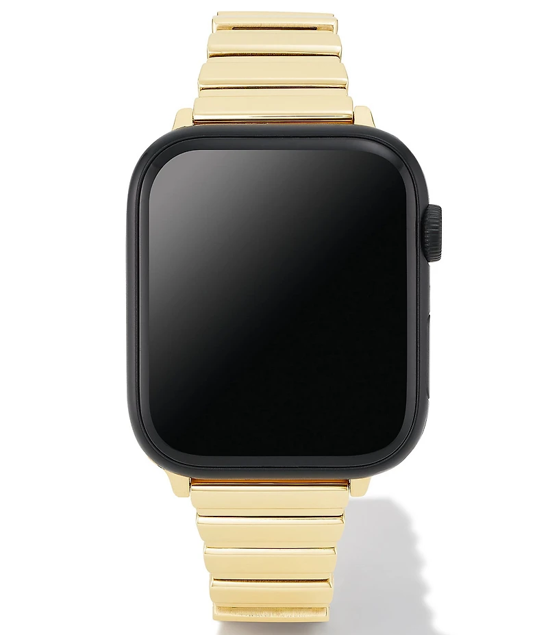 Kendra Scott Women's Leanor Gold Tone Stainless Steel Narrow Bracelet Apple Watch Band