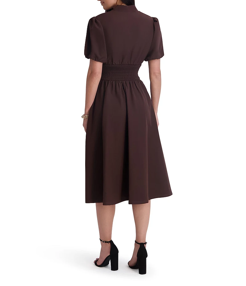 Kensie Drapey Scuba Midi Dress
