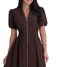 Kensie Drapey Scuba Midi Dress
